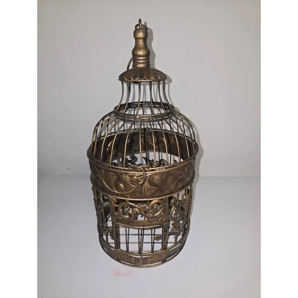 Decorative Bronze Birdcage Accent - Home Accents